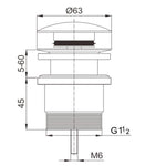 Load image into Gallery viewer, Brushed Nickel Pop Up Waste Universal