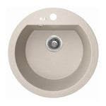 Load image into Gallery viewer, Laveo Dafne Beige Granite Single Bowl Stone Kitchen Sink 510*205mm(including Space Saving Siphon and Click-clack Plug)