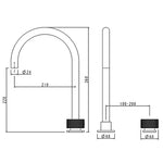 Load image into Gallery viewer, MOON - Brushed Gun Metal Grey Swivel Basin Mixer