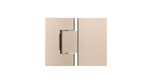 Load image into Gallery viewer, Glass to Glass Shower Door Hinge - Champagne