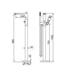 Load image into Gallery viewer, BIANCA FREESTANDING BATH MIXER WITH HAND SHOWER BRUSHED BRONZE