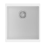 Load image into Gallery viewer, White Carysil Enigma N100M Granite Single Bowl Stone Kitchen Sink 430*460*200mm