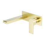 Load image into Gallery viewer, BIANCA WALL BASIN/BATH MIXER 187MM BRUSHED GOLD