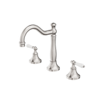 Load image into Gallery viewer, YORK BASIN SET WITH WHITE PORCELAIN LEVER BRUSHED NICKEL