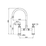 Load image into Gallery viewer, YORK BRIDGE KITCHEN SET BRUSHED NICKEL