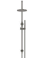 Load image into Gallery viewer, 200mm Round Overhead Shower Set, Single Function Hand Shower - Shadow Gunmetal