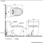 Load image into Gallery viewer, One piece toilet bowl body + WASHLET S7