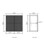 Load image into Gallery viewer, Bondi Laundry 630 Fluted White Wall Cabinet