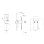 Load image into Gallery viewer, Bellino Gun Metal Grey Wall Mixer