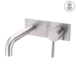 Load image into Gallery viewer, DOLCE WALL BASIN/BATH MIXER BRUSHED NICKEL