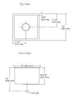 Load image into Gallery viewer, Strive 15 undermount single-bowl kitchen sink