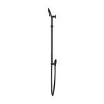 Load image into Gallery viewer, Round Three Function Hand Shower on Rail Column - Matte Black