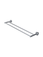 Load image into Gallery viewer, Round Double Towel Rail 600mm - Polished Chrome