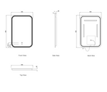 Load image into Gallery viewer, LED Newport Frameless Square Mirror