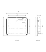 Load image into Gallery viewer, LED Newport White Shaving Cabinet