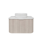 Load image into Gallery viewer, Agena Fluted Wood Grain Wall Hung Vanities Coastal Oak