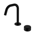 Load image into Gallery viewer, Serenity Progressive Basin Mixer Edge Spout With Metal Handle Matte Black