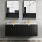 Load image into Gallery viewer, Marlo Matte Black Shaving Cabinet