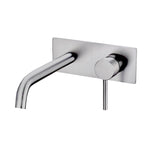 Load image into Gallery viewer, LUCID PIN Series Brushed Nickel Wall Mixer With Spout(color up)