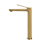 Load image into Gallery viewer, RUSHY Series Brushed Brass Tall Basin Mixer
