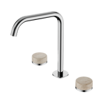 Load image into Gallery viewer, Serenity Bath/Kitchen Set Edge Spout With Rome Travertine Handle Chrome