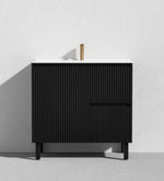 Load image into Gallery viewer, Crete Modern Floorstanding Vanity Matte Black