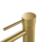 Load image into Gallery viewer, LUCID PIN Series Round Brushed Brass Basin Mixer