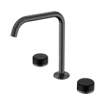 Load image into Gallery viewer, Serenity Bath/Kitchen Set Edge Spout With Marquina Black Handle Gun Metal
