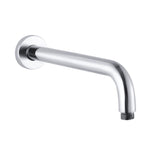Load image into Gallery viewer, 400mm Brushed Nickel Round Wall Straight Shower Arm