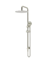 Load image into Gallery viewer, Round Combination Shower Rail 300mm Rose, Three Function Hand Shower - PVD Brushed Nickel