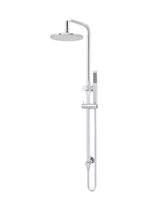 Load image into Gallery viewer, Round Combination Shower Rail 200mm Rose, Single Function Hand Shower - Polished Chrome
