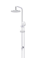 Load image into Gallery viewer, Round Combination Shower Rail 200mm Rose, Three Function Hand Shower - Chrome