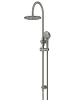 Load image into Gallery viewer, 200mm Round Overhead Shower Rail, Three Function Hand Shower - Shadow Gunmetal