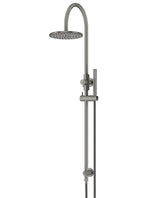 Load image into Gallery viewer, 200mm Round Overhead Shower Set, Single Function Hand Shower - Shadow Gunmetal