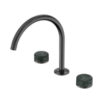 Load image into Gallery viewer, Serenity Bath/Kitchen Set Arc Spout With Verde Alpi Handle Gun Metal