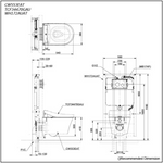 Load image into Gallery viewer, CW553EAT Wall Hung Toilet Pan (D-shape/CCT) + WASHLET S5