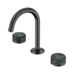 Load image into Gallery viewer, Serenity Basin Set Arc Spout With Verde Alpi Handle Gun Metal