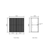 Load image into Gallery viewer, Marlo Laundry 630 Fluted Black Wall Cabinet