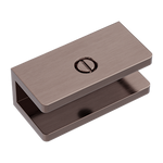 Load image into Gallery viewer, SHOWER U BRACKET 10MM GLASS BRUSHED BRONZE