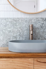 Load image into Gallery viewer, Round Pinless Tall Basin Mixer - Champagne