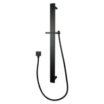 Load image into Gallery viewer, Square Black Sliding Shower Rail without Handheld Shower(PVC Hose)