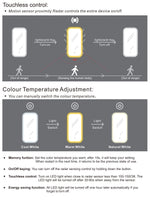 Load image into Gallery viewer, LED Newport Frameless Square Mirror