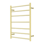 Load image into Gallery viewer, MECCA 240V 7 BAR HEATED TOWEL LADDER BRUSHED GOLD
