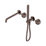 Load image into Gallery viewer, Serenity Progressive Shower System With Spout With Metal Handle And Slim Shower Brushed Bronze