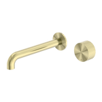 Load image into Gallery viewer, OPAL PROGRESSIVE WALL BASIN/BATH SET 120MM BRUSHED GOLD