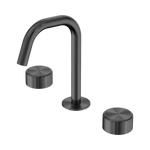 Load image into Gallery viewer, Serenity Basin Set Edge Spout With Metal Handle Gun Metal