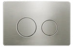 Load image into Gallery viewer, R&T Round Brushed Nickel Stainless Dual - Flush Push Plate