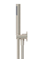 Load image into Gallery viewer, Round Hand Shower on Fixed Bracket - PVD Brushed Nickel