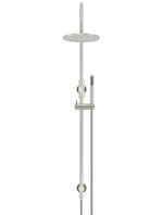 Load image into Gallery viewer, 200mm Round Overhead Shower Set, Single Function Hand Shower - PVD Brushed Nickel