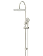 Load image into Gallery viewer, 300mm Round Overhead Shower Rail, Three Function Hand Shower - PVD Brushed Nickel